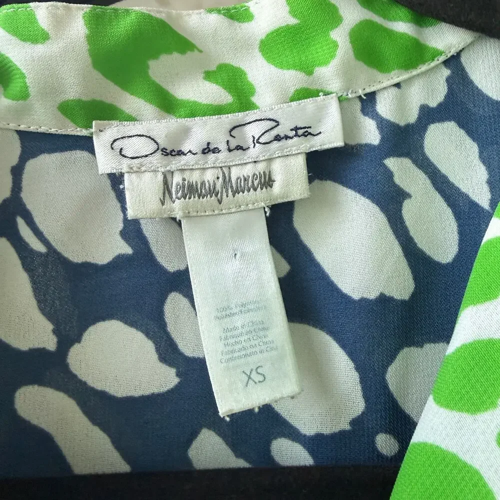 Oscar de la Renta Leopard Print Caftan Maxi Dress - Picture 4 of 4